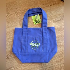 Trader Joe's Purple Canvas Tote Bag